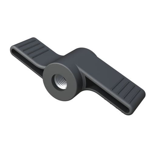 Bouton fileté - BAEPA - ISC PLASTIC PARTS - papillon / en nylon / en acier
