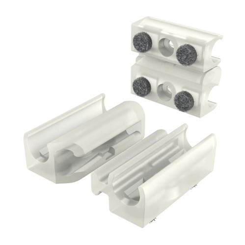 Pied de machine - AKCL - ISC PLASTIC PARTS - de tube / en polypropylène