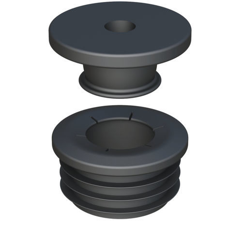 Embout recouvrant press-fit - LIOP - ISC PLASTIC PARTS - rond / en HDPE / en POM