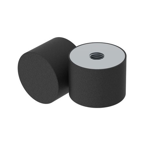 Support antivibratoire cylindrique - LSDE - ISC PLASTIC PARTS - en acier galvanisé / en élastomère / en inox