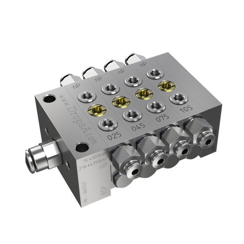 Distributeur progressif de lubrifiant - nP  - Dropsa spa - modulaire / pour système de lubrification centralisée / en aluminium