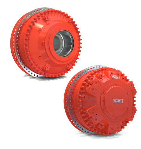 Moteur hydraulique à pistons radiaux - Hägglunds CBm - Bosch Rexroth Hägglunds - fort couple / avec cannelure / avec accouplements d'arbres