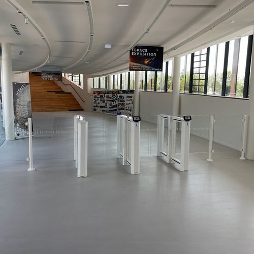 Couloir rapide pour contrôle d'accès - PASO-Evo type SL - Ollagnier SCA - pivotant / à glissière / pour bâtiment tertiaire