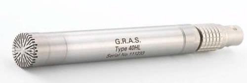 Microphone de mesure - 900 mV/Pa, 6 – 16 000 Hz | 40HL - G.R.A.S. Sound & Vibration - à polarisation externe / à condensateur / avec préamplificateur TEDS intégré