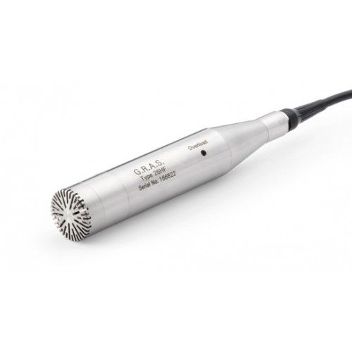 Microphone de mesure - 1.1 V/Pa, min. –10 dB | 40HF - G.R.A.S. Sound & Vibration - à polarisation externe / à condensateur / avec préamplificateur intégré