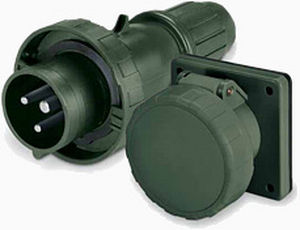 Prise et fiche murale - EUREKA-MIL series - SCAME PARRE S.p.A. - IP67 / IEC
