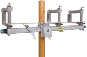 Interrupteur-sectionneur moyenne tension - 14.4 - 34.5 kV | Scada-Mate® - S&C Electric Company - aérien / d'extérieur