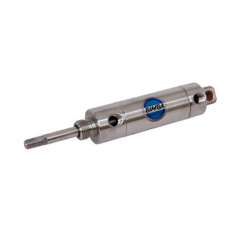 Vérin pneumatique - SS series - Bimba - à tige filetée / double effet / en acier inoxydable