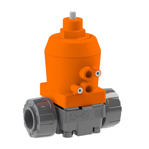 Vanne à piston - MV 309 - ASV Stuebbe GmbH & Co. KG - pneumatique / pour produits chimiques / médium