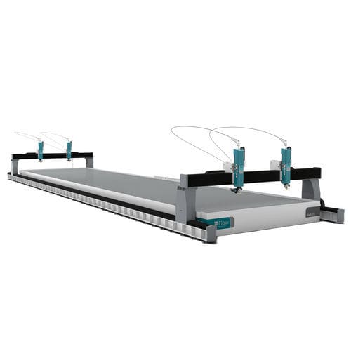 Système de découpe au jet d'eau abrasif - MACH 700 series - Flow Europe GmbH - Flow Waterjet Europe - au jet d'eau non chargé / pour métal / pour composites