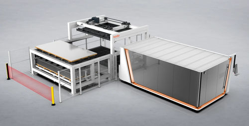 Système de chargement et déchargement de plaques - iTrans - Jinan Bodor CNC machine CO.,LTD. - pour flexible / automatique