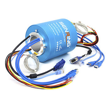 Collecteur tournant à axe creux - BH50130 Series - SenRing Electronics. - via Ethernet / de fibre optique / USB