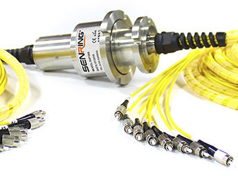 Collecteur tournant électrique - FO800 Series - SenRing Electronics. - de fibre optique / multivoie / à haute vitesse