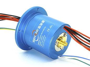 Collecteur tournant de transmission de signaux - HF0218-64 Series - SenRing Electronics. - pour antenne radar / multivoie / à canal RF