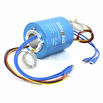 Collecteur tournant USB - UH50119-02 Series - SenRing Electronics. - à axe creux / en or