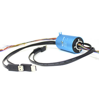 Collecteur tournant USB - UH3899-02 Series - SenRing Electronics. - hydraulique / pneumatique / standard