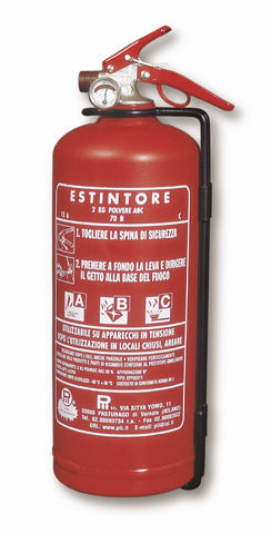 Extincteur à poudre - 2 kg, 13A-70B-C | EPP02011 - Pii Srl - portable