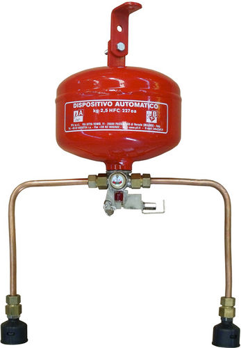 Extincteur fixe - 2.5 kg, HFC 227 | AUT25002 - Pii Srl - automatique