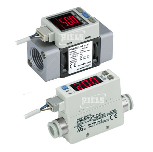 Contrôleur de débit thermique - PF2MC7 series - Riels Instruments - pour air / compact / numérique