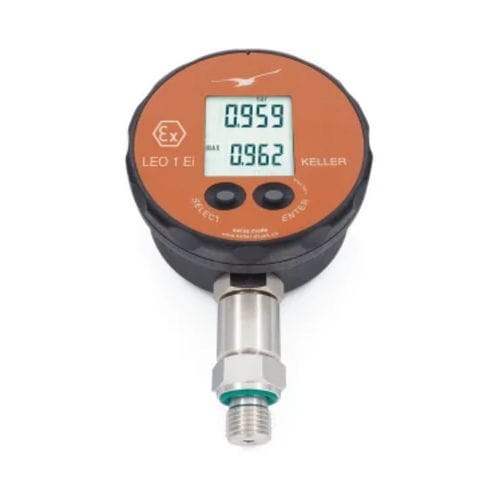 Manomètre relatif - LEO1 series - Riels Instruments - numérique / fileté / à encastrer