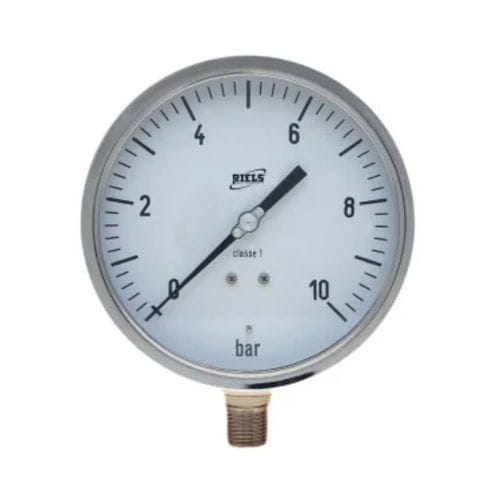 Manomètre à cadran - RIB800 series - Riels Instruments - fileté / en acier inoxydable / en aluminium