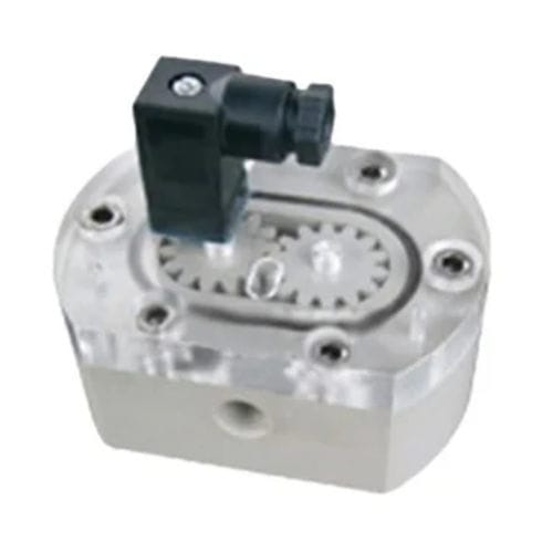Débitmètre à engrenage - VZB-04-PP-VA - Riels Instruments - à rotor / volumique / pour liquides