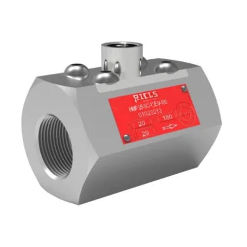 Débitmètre à turbine - HM-P - Riels Instruments - volumique / pour liquides / DN15 - 1/2"