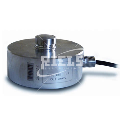 Capteur de force en compression - CBS - Riels Instruments - type bouton / par jauge de contrainte / 2 mV/V