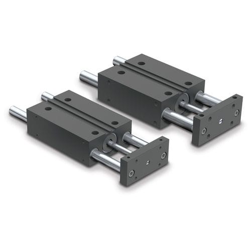 Vérin pneumatique - Power-Block - Tolomatic, TOL-O-MATIC - à tige de piston guidée / double effet / en aluminium