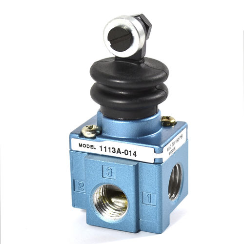 Distributeur pneumatique à clapet - 1100 series - MAC Valves - à levier / à bouton poussoir / à commande mécanique