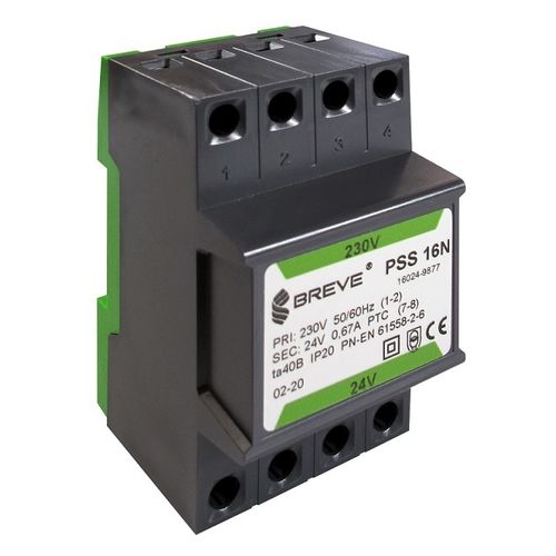 Transformateur d'isolement - PSS N series  - BREVE-Tufvassons - encapsulé / sur rail DIN / EN61558