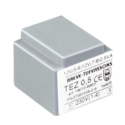 Transformateur pour PCB - TEZ series  - BREVE-Tufvassons - de puissance / enrobé résine / pour circuit imprimé