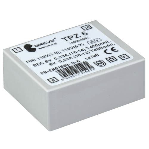 Transformateur pour PCB - TPZ series  - BREVE-Tufvassons - de puissance / enrobé résine / de protection