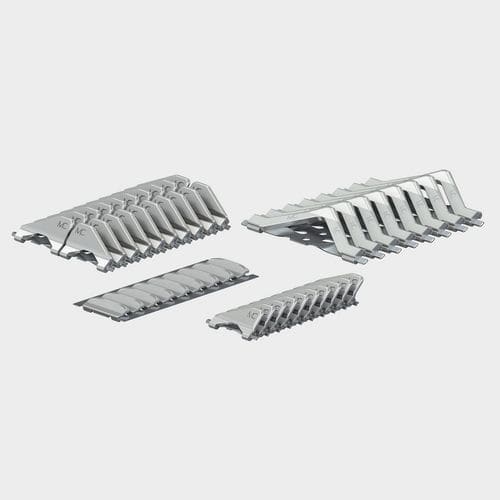 Contact électrique plat - MULTILAM fusio - Stäubli Electrical Connectors AG - à ressort / en cuivre / en argent
