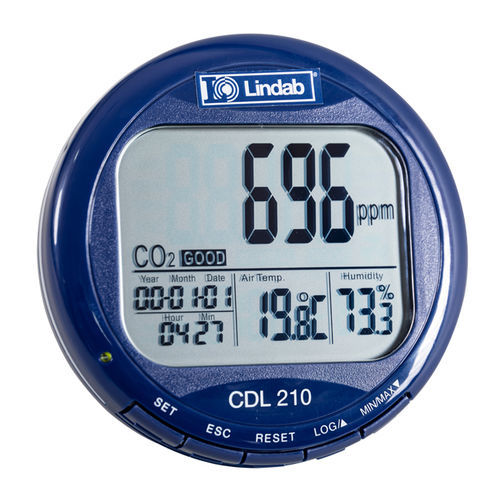 Instrument de mesure de la qualité de l'air intérieur - CDL 210 - LINDAB - commercial / CO2 / humidité relative