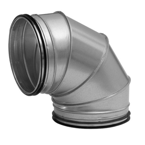Coude de tuyauterie en acier - BKFU - LINDAB - pour ventilation / 90° / 30°