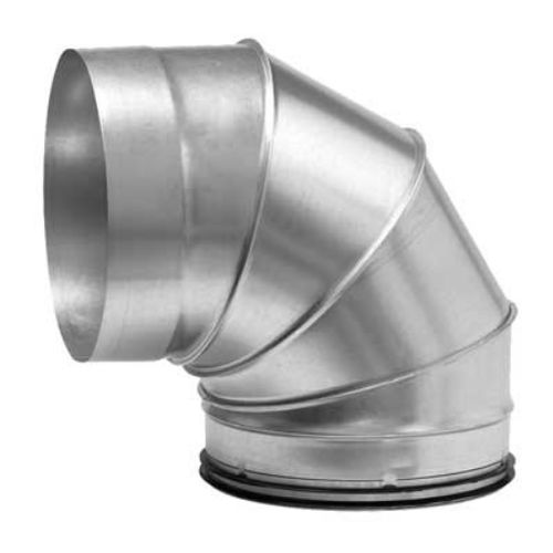Coude de tuyauterie en acier - BKFMU  - LINDAB - pour ventilation / 90°