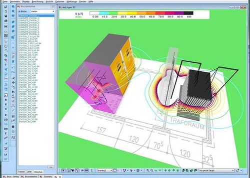 Logiciel de simulation de champ électromagnétique - EFC-400 - Narda Safety Test Solutions GmbH - 3D / 2D