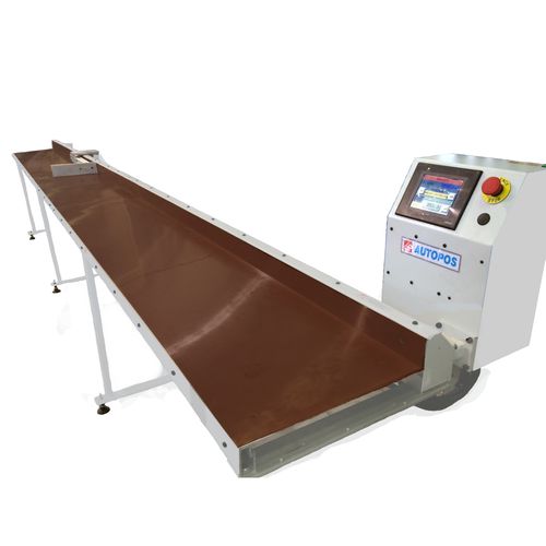 Système de positionnement automatique - PUSHER AUTOPOS series - TRONZADORAS MG - mono-axe / à code-barres / pour machine de découpe