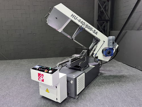 Scie à ruban - HU-440/600-SA  - TRONZADORAS MG - pour acier / semi-automatique / avec système de refroidissement