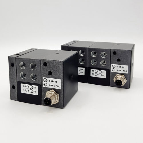 Distributeur progressif de lubrifiant - PRV-PLC series - GRUETZNER GmbH - contrôlé par PLC