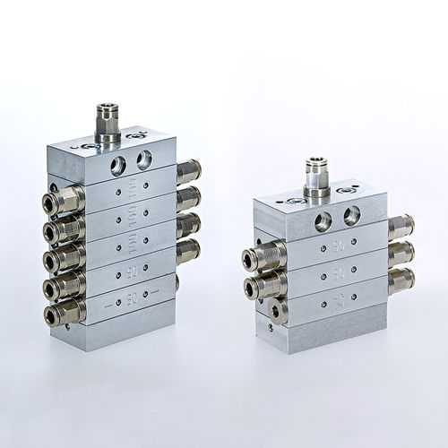 Distributeur progressif de lubrifiant - LAT-PRV series - GRUETZNER GmbH - modulaire
