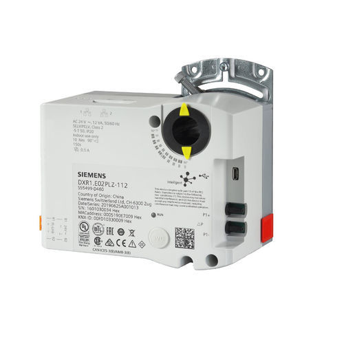 Actionneur de registre mécanique - DXR1.E02PLZ-112 - Siemens Building Technology HVAC Products - 90° / IP20 / compact