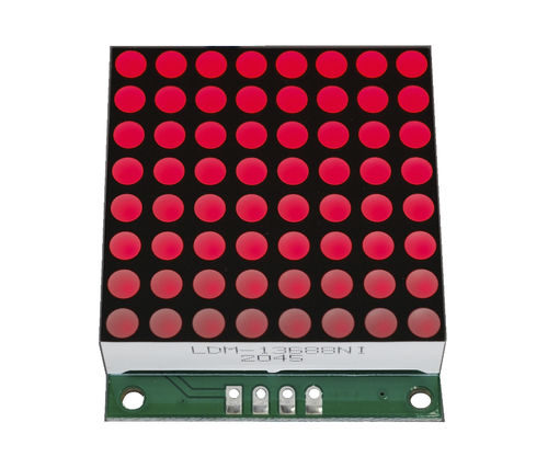 Afficheur à LED - LDM-13688NI-UR - LUMEX - à matrice de points / 8 x 8 / industriel