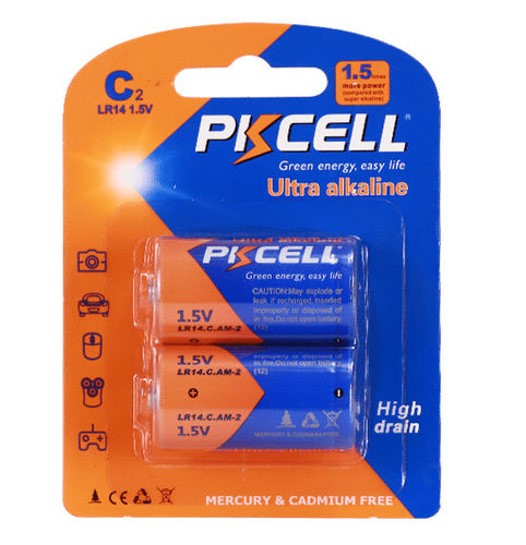 Batterie alcaline - LR14  - Shenzhen PKCELL Battery Co. Ltd - type C / 1.5 V / UL