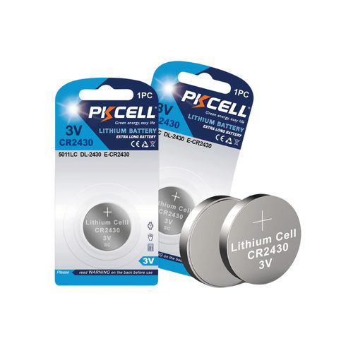 Batterie lithium-dioxyde de manganèse - 2430 - Shenzhen PKCELL Battery Co. Ltd - ronde / CR / 3 V