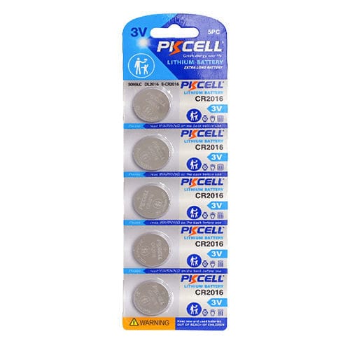 Batterie lithium-dioxyde de manganèse - 2016 - Shenzhen PKCELL Battery Co. Ltd - ronde / CR / 3 V
