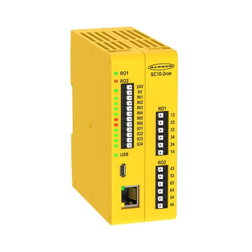 Relais de sécurité NO - SC10 series - BANNER ENGINEERING CORP. - configurable / programmable