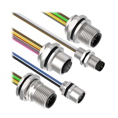 Connecteur fixation par écrou - BR Series - BANNER ENGINEERING CORP. - de données / droit / femelle