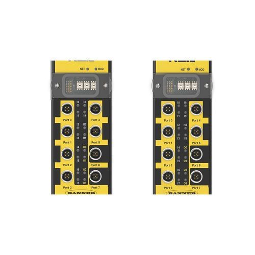 Module E/S numérique - RSio series - BANNER ENGINEERING CORP. - EtherNet/IP / à 6 E/S / à 2 S
